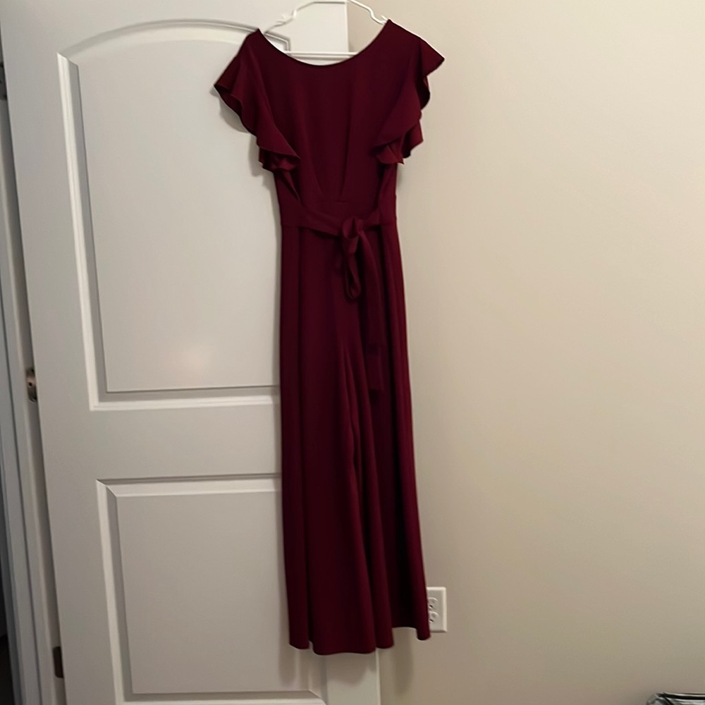 Knitee Burgendy pants dress